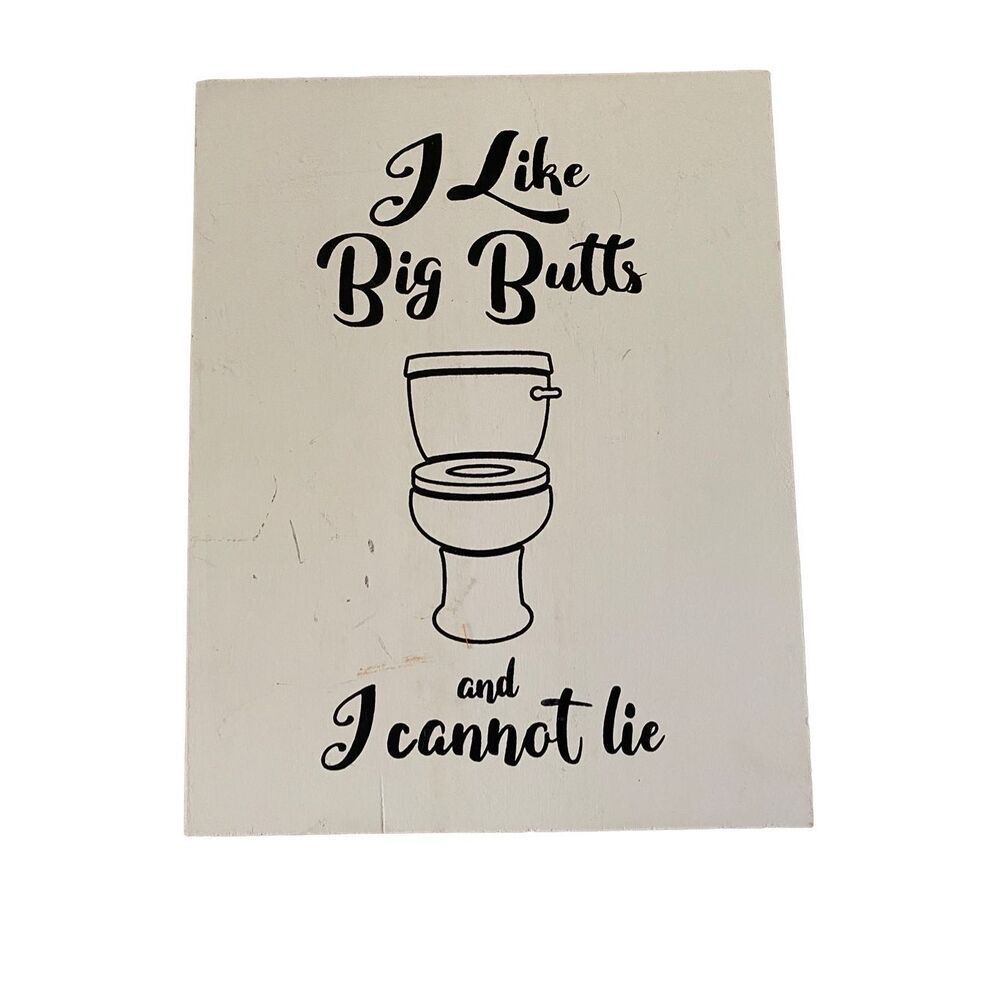 10x8 Bathroom Hanging Wall Sign Home Decor Funny Humor Plaques Sign Decoration